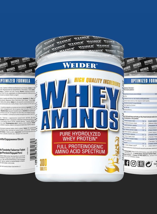 Whey Aminos - 300 Tablets, Essential Amino Acids Supplement