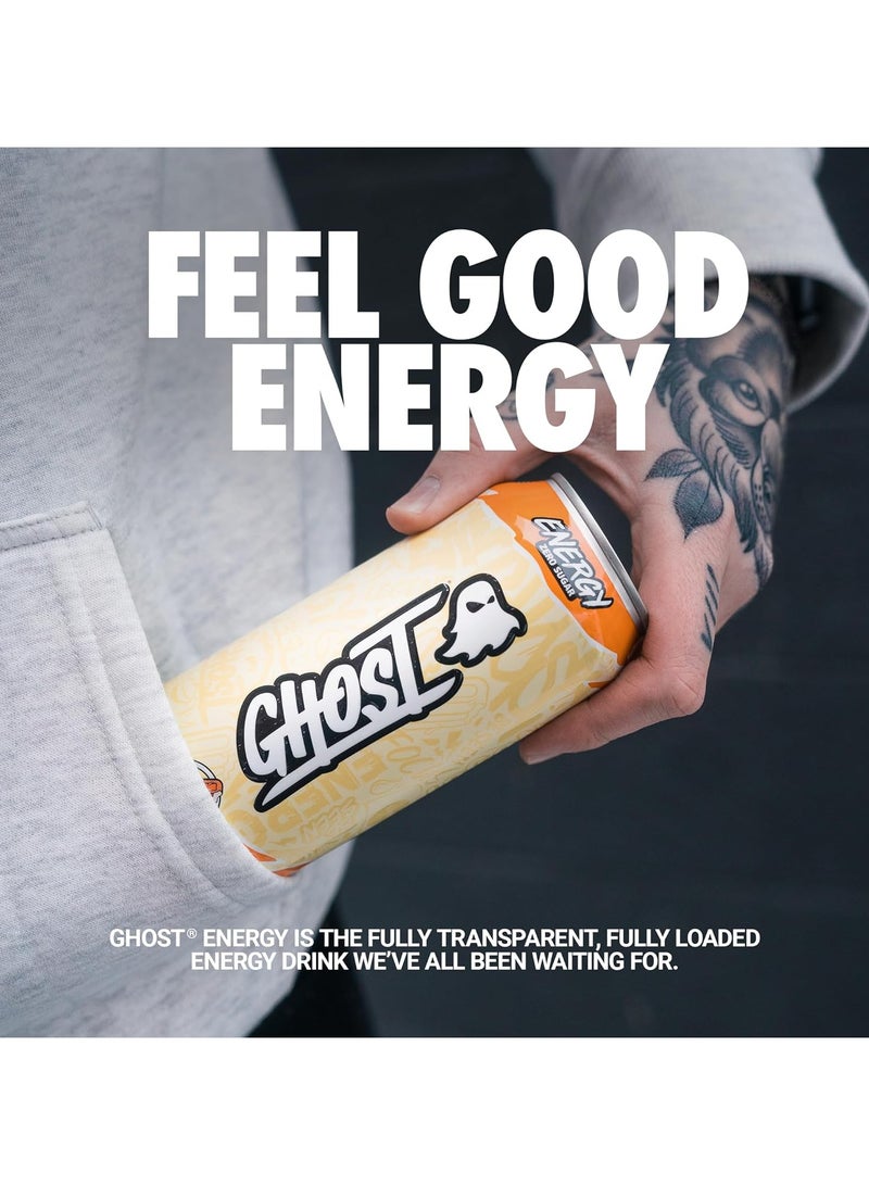 Ghost Energy Drink Orange Cream flavor 473ml Pack of 12