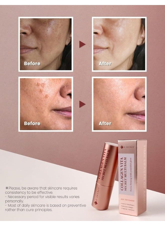 Collagen Vita Secret Multi Balm 11g, For Wrinkle Care & Brightening