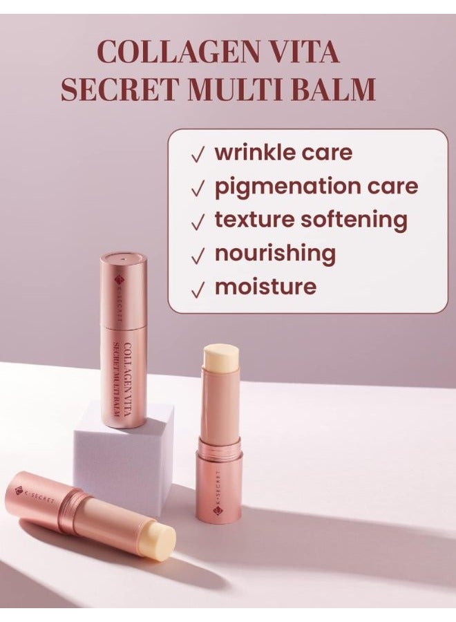 Collagen Vita Secret Multi Balm 11g, For Wrinkle Care & Brightening