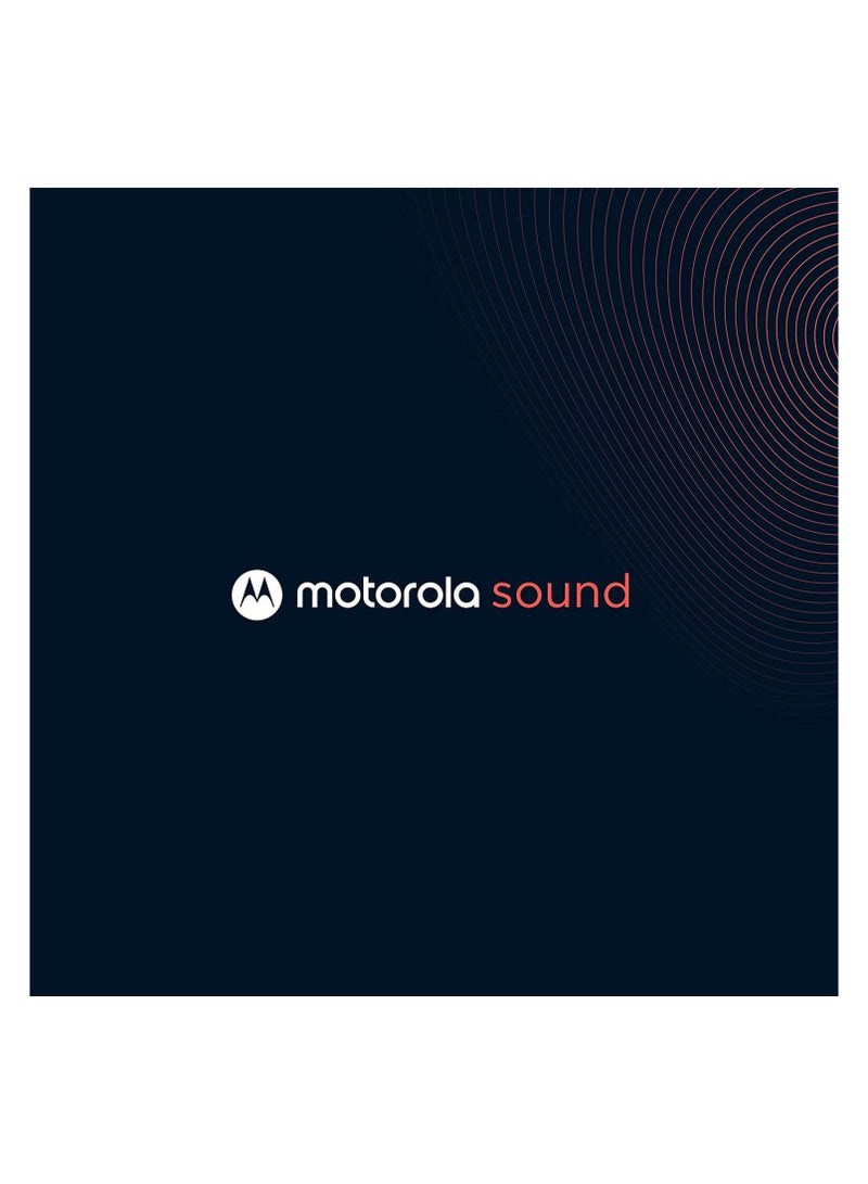 Moto Buds 105 Black - True Wireless Bluetooth Earbuds with Touch & Voice Controls and Fast pair - 21HR Playtime, IPX5 Water-Resistant, Lightweight ergonomic design, ENC mic Jet Black