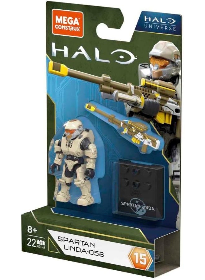 MEGA BLOCKS Spartan Linda-058 Halo Universe Figure