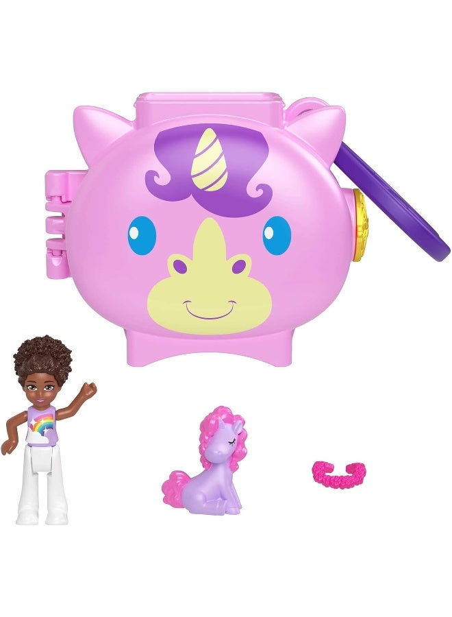 Polly Pocket Mini Pet World Unicorn Doll for Girls from 4 Years Old
