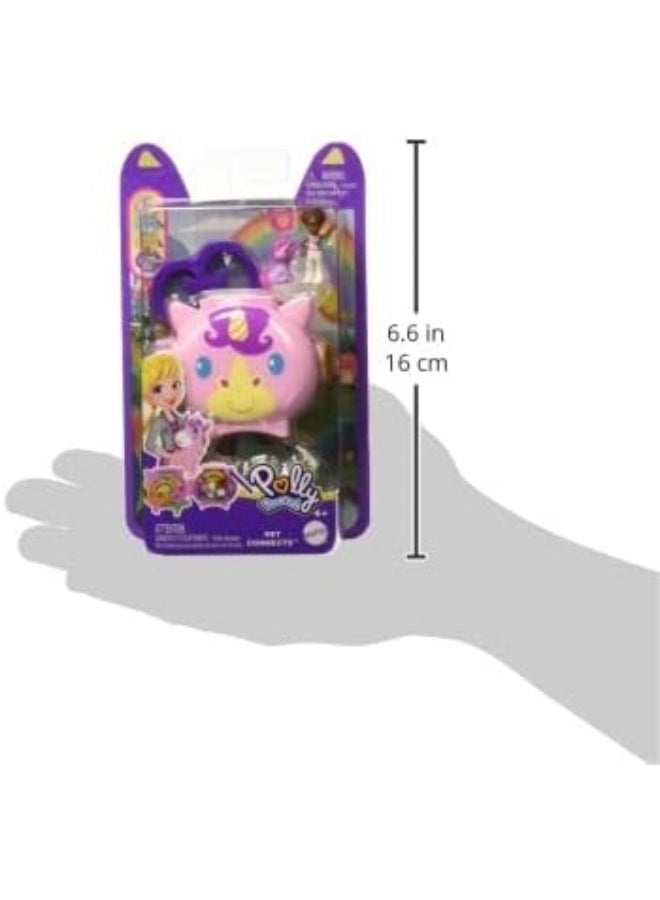 Polly Pocket Mini Pet World Unicorn Doll for Girls from 4 Years Old