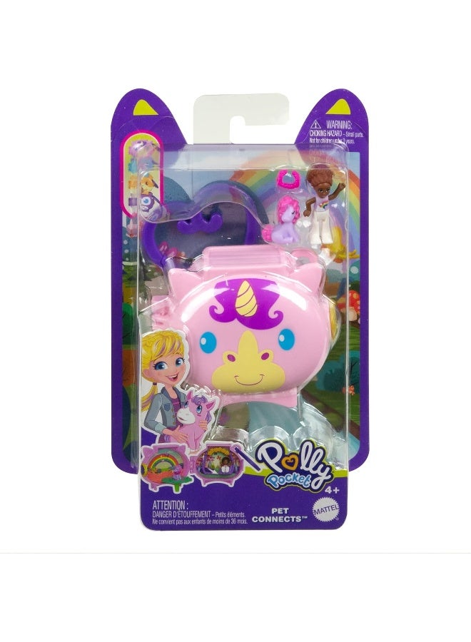 Polly Pocket Mini Pet World Unicorn Doll for Girls from 4 Years Old
