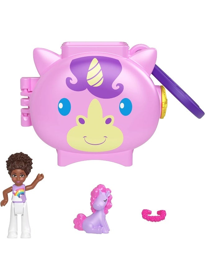 Polly Pocket Mini Pet World Unicorn Doll for Girls from 4 Years Old
