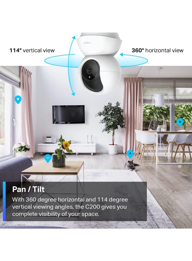 TP-Link Tapo Pan/Tilt Security Camera for Baby Monitor, Pet Camera w/Motion Detection, 1080P, 2-Way Audio, Night Vision, Cloud & SD Card Storage, Works...