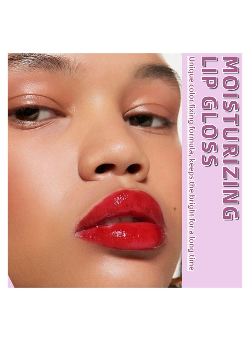 Moisturizing Fruit Lip Tint Stain Set 6 Vibrant Colors Long Lasting Non Sticky Matte Finish for Lips and Cheeks