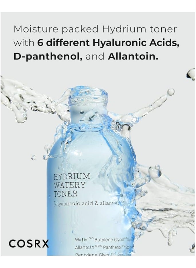 Triple Hyaluronic Moisture Ampoule (40Ml) + COSRX Hydrium Watery Toner + COSRX Oil Free Ultra Moisturizing Lotion (With Birch Sap) (100ml) 290ml
