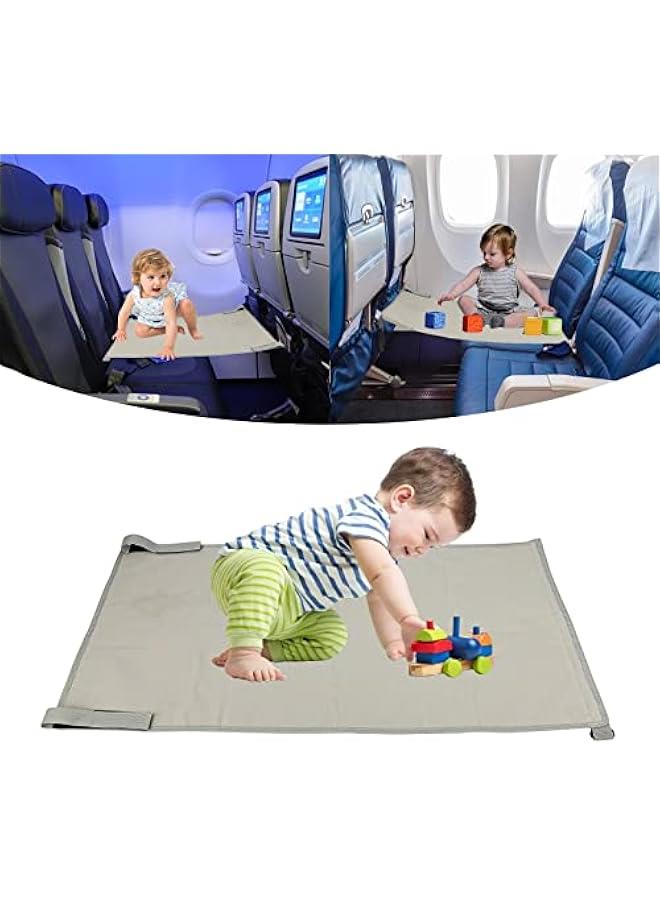 Toddler Airplane Bed,Airplane Bed for Toddler Rest,Airplane Travel Essentials for Kids,Airplane Seat Extender for Kids Toddler Baby,Portable Toddler Bed,Travel Essentials for Flying with Kids (Grey)