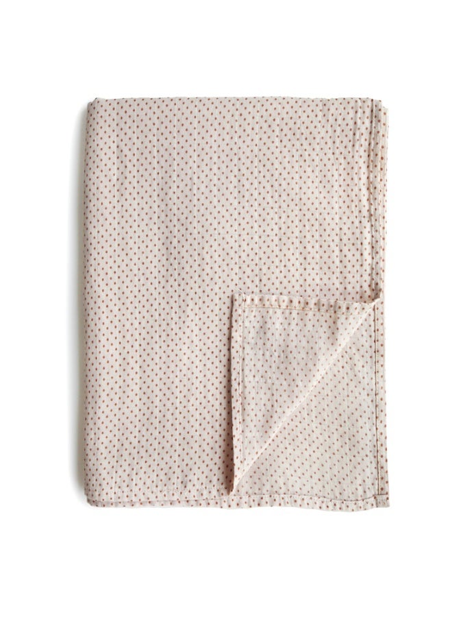 Swaddle Caramel Polka Dots