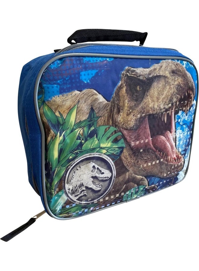 Jurassic World Insulated Lunch Bag (Blue-Grey)