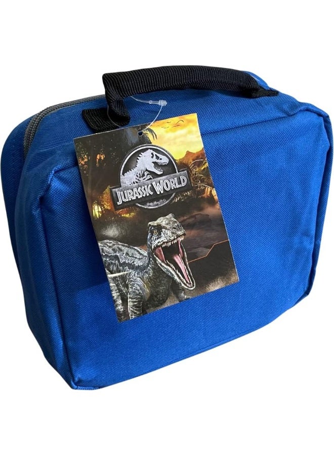 Jurassic World Insulated Lunch Bag (Blue-Grey)