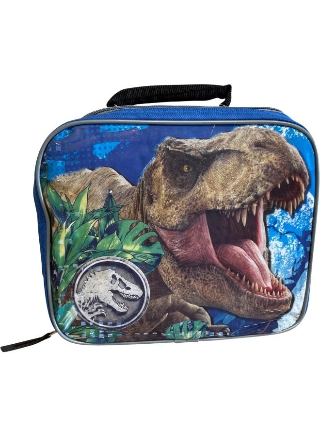 Jurassic World Insulated Lunch Bag (Blue-Grey)