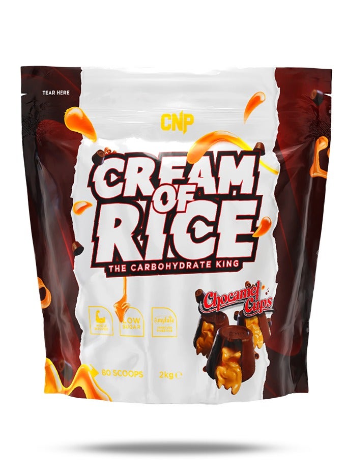 CNP Cream of Rice 2kg Chocamel Cups Flavor 80 Serving