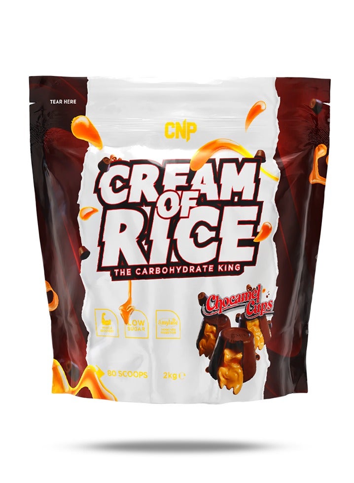 CNP Cream of Rice 2kg Chocamel Cups Flavor 80 Serving