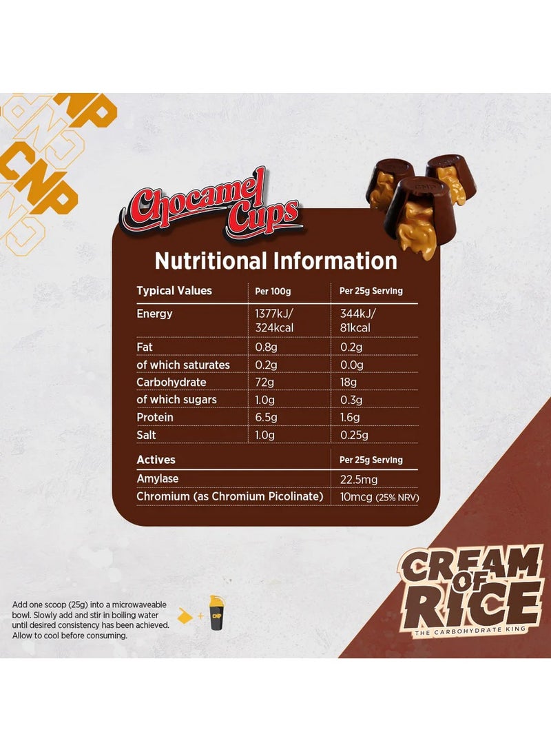 CNP Cream of Rice 2kg Chocamel Cups Flavor 80 Serving
