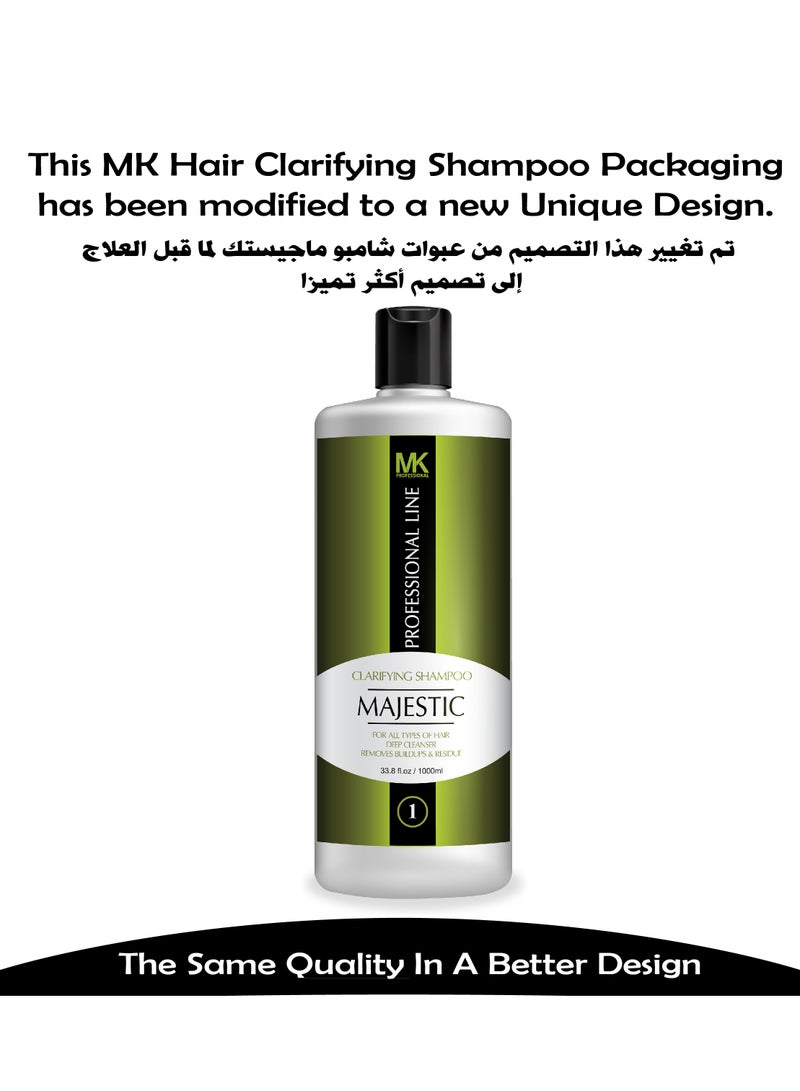 Majestic Keratin Clarifying All Hairs Shampoo for Women, 1000 ml