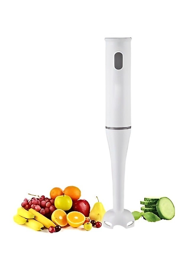 Handheld Stick Soup Blender Electric 200W,  Immersion Blender & Handheld Food Mixer for Kitchen, 2-Speed Stick Blender for Sauces, Soups, Baby Food, Smoothies, and More, Easy to Use & Clean, White