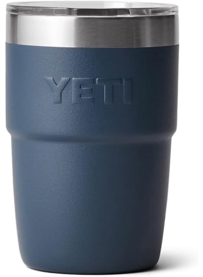 Rambler 8 Oz Stackable Cup Stainless Steel Vacuum Insulated Espresso Cup With Magslider Lid Navy