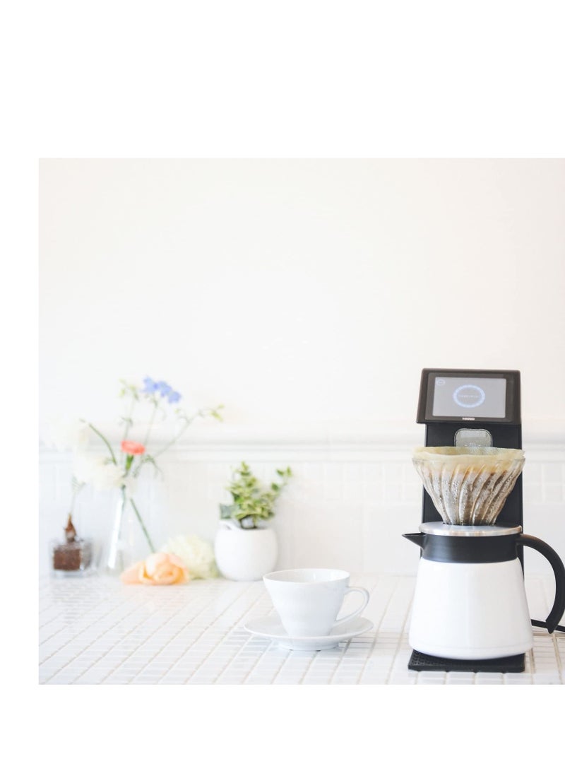 Thermal Coffee Carafe Tea Pot, Thermal and Cold Coffee Carafe Stainless Steel Insulation Pot Double Wall Vacuum Insulated Coffee Water  Beverage Dispenser,  White, 650ml22oz