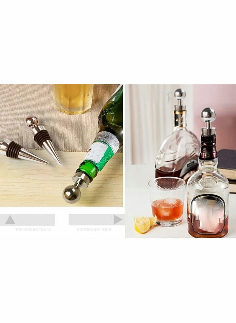 Upgrade Wing Corkscrew Opener with Stopper, Waiters Corkscrew Cork And Cap Bottles Opener Remover, All Holiday Gift Choice