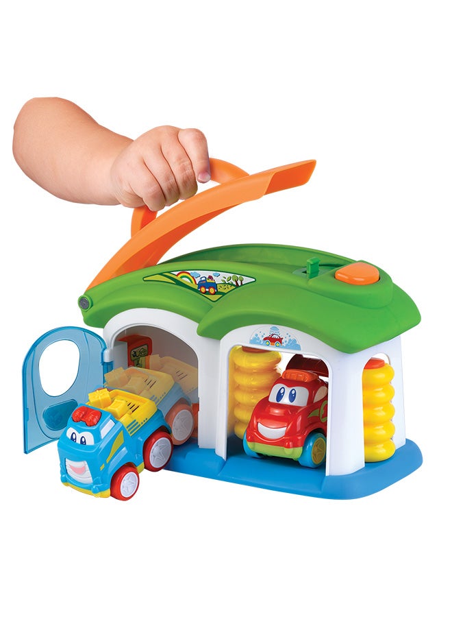 Little Learners Vroom Vroom Charge Station - Pretend Play Car Wash Toy