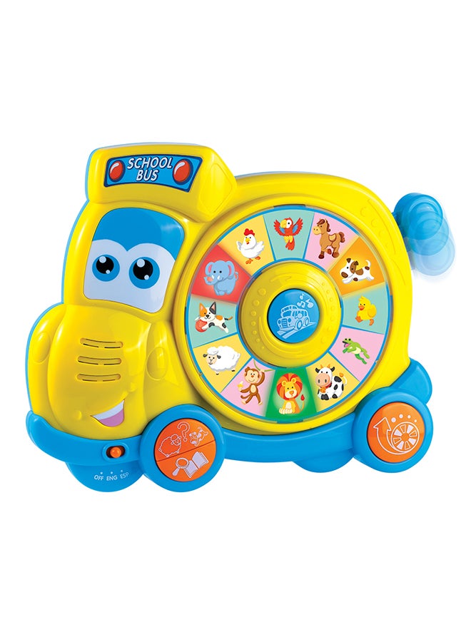 Little Learner Spin ‘n Learn School Bus - Interactive Educational Toy For Toddlers
