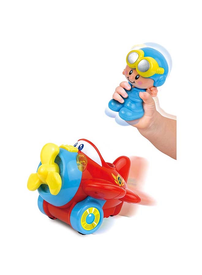 Little Learners Shake And Move Plane - Interactive Light And Sound Toy
