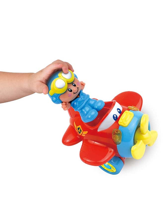Little Learners Shake And Move Plane - Interactive Light And Sound Toy