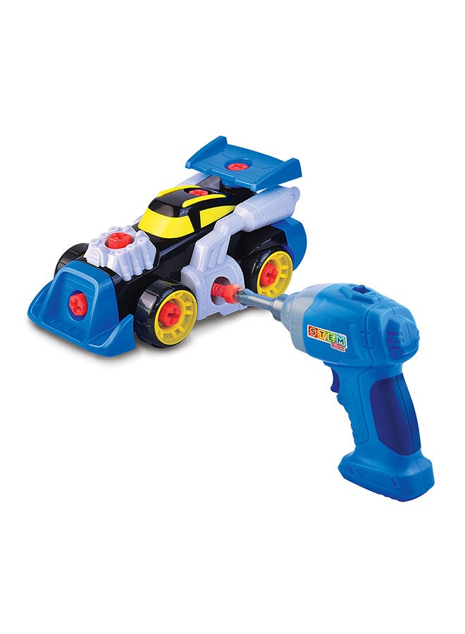 Little Learners Create A Racer - Take Apart And Build Again Toy, Battery Operated Power Drill, Develops Coordination And Puzzle Solving, 3y+