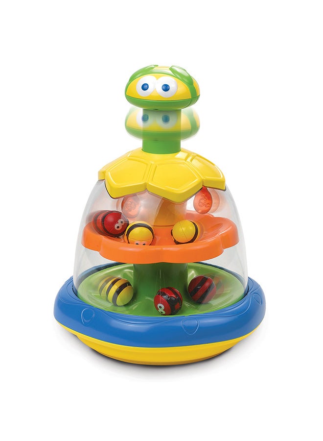 Little Learner Spinning Bees Interactive Toy For Babies And Toddlers Press-n-spin Top With Colorful Bees