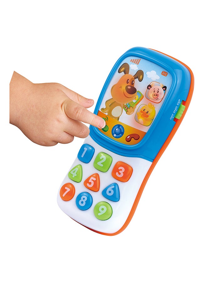 Little Learners My Fun Talking Phone - Interactive Touch Sensor, Pretend Play, Learn Numbers And Shapes, Bilingual, 12m+