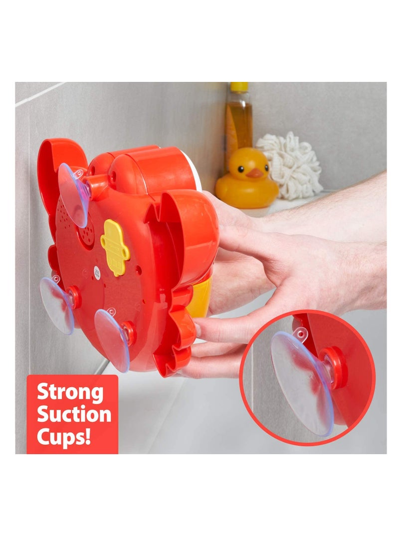 Crab Bubble Bath Maker for The Bathtub. Blows Bubbles and Plays 24 Children¡¯s Songs ¨C Baby, Toddler Kids Bath Toys Makes Great Gifts for Toddlers ¨C Sing Along Bath Bubble Machine