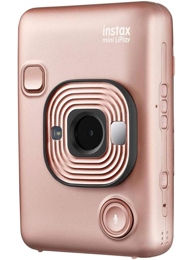 Fujifilm Instax Mini Liplay Hybrid Instant Camera - Blush Gold