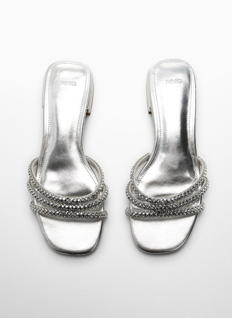 Sandal With Glitter Straps