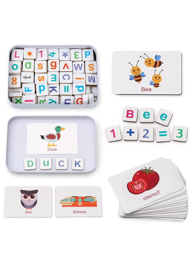 Magnetic Letters Numbers Alphabet Fridge Magnets ABC 123 Educational Toy Set Preschool Learning Spelling Counting Uppercase Lowercase Math for 3 4 5 Years Kid Toddler