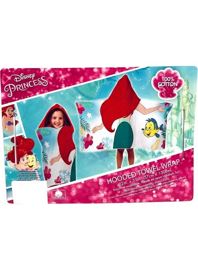 Jay Franco Disney Princess Kids Bath/Pool/Beach Hooded Towel