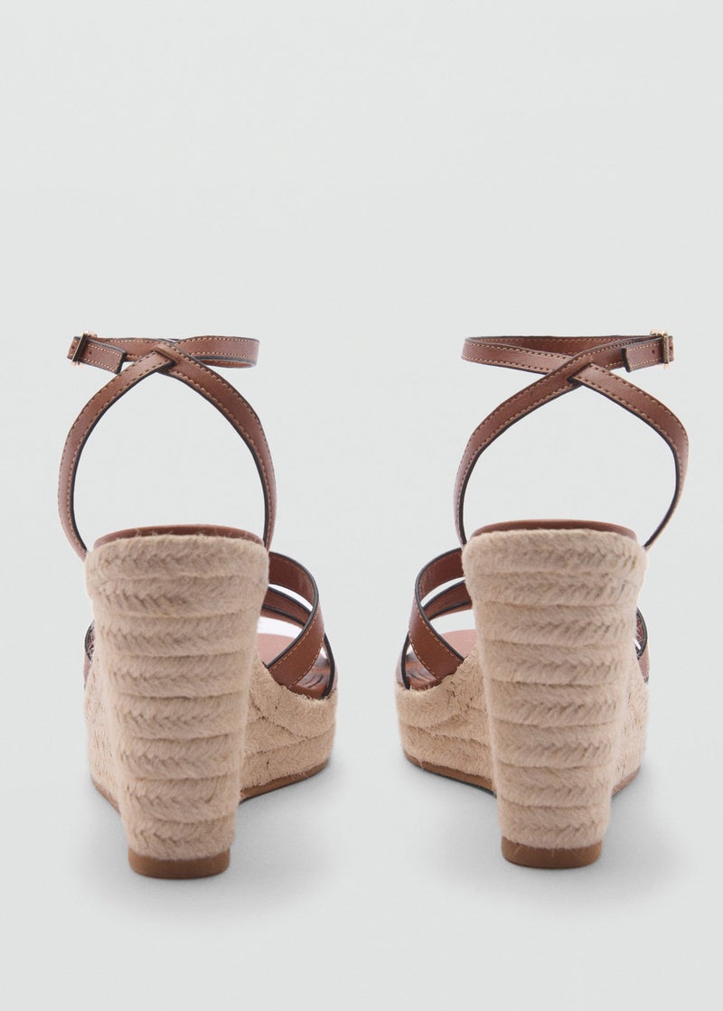 Wedge Strips Sandals