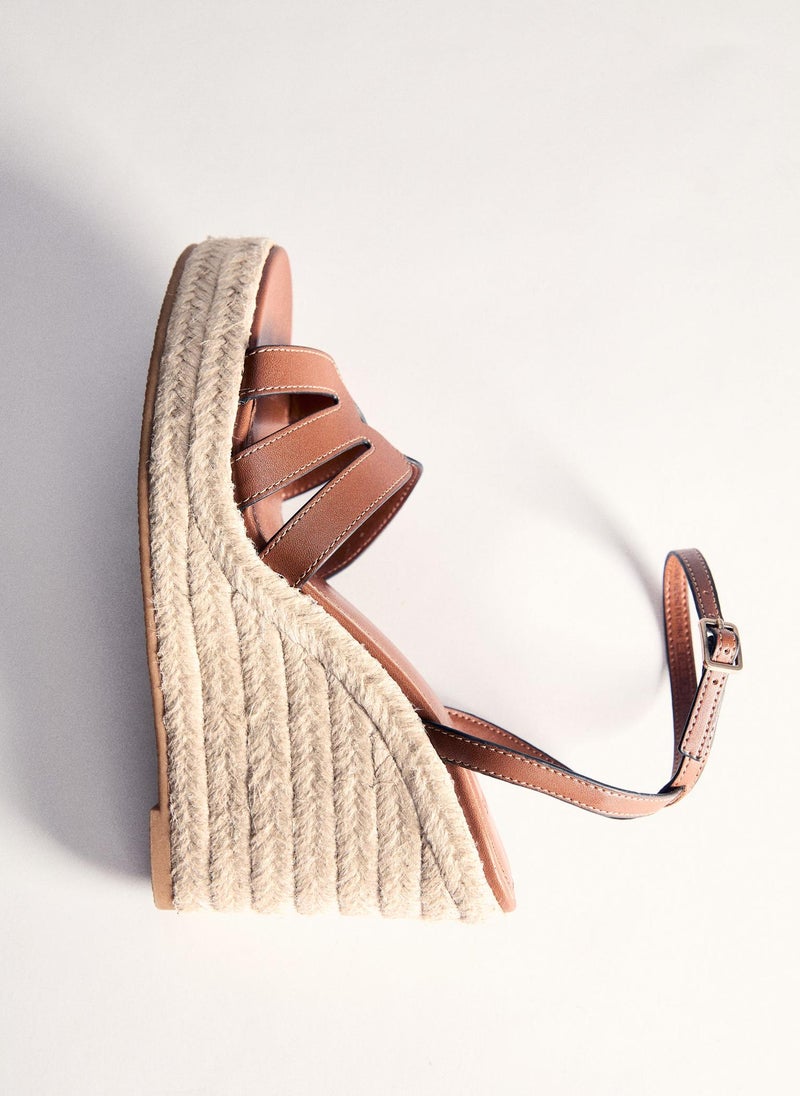 Wedge Strips Sandals