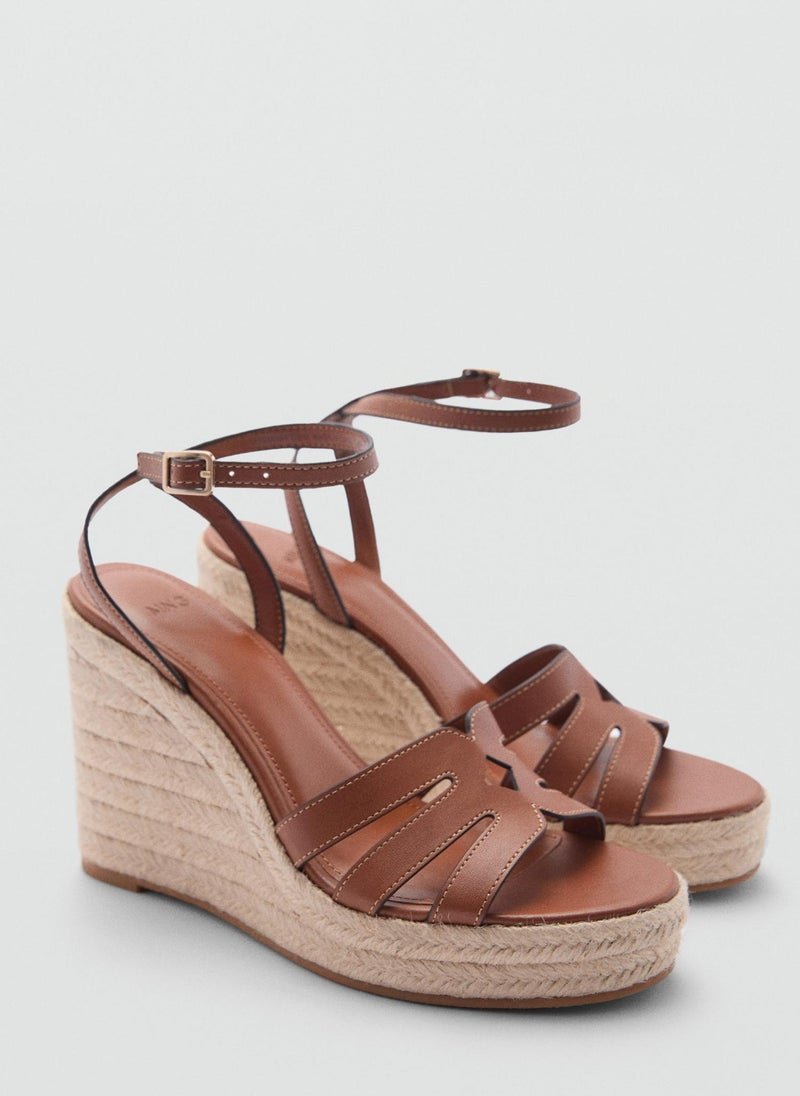 Wedge Strips Sandals