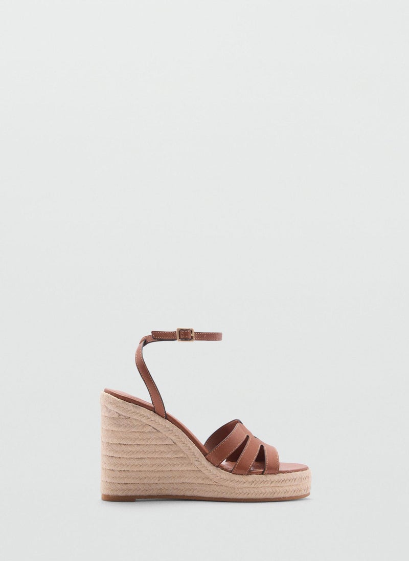 Wedge Strips Sandals