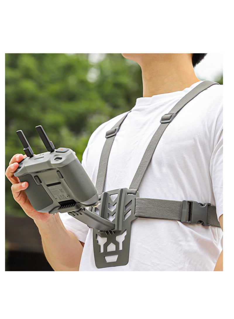 Chest Strap Mount Compatible for DJI RC 2/1, Remote Control Accessories Bracket, Back Chest Band, Waist Support Mount for RC 2/1, Waist Strap Belt ​