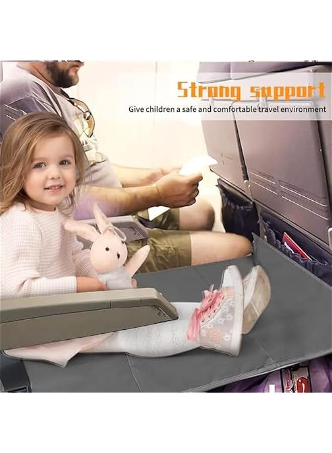 Toddler Airplane Bed, Lightweight Toddler Airplane Seat Extender Footrest Hammock, Kids Airplane Travel Essentials, Protable Travel Accessories Toddler Airplane Travel Bed(Thick)