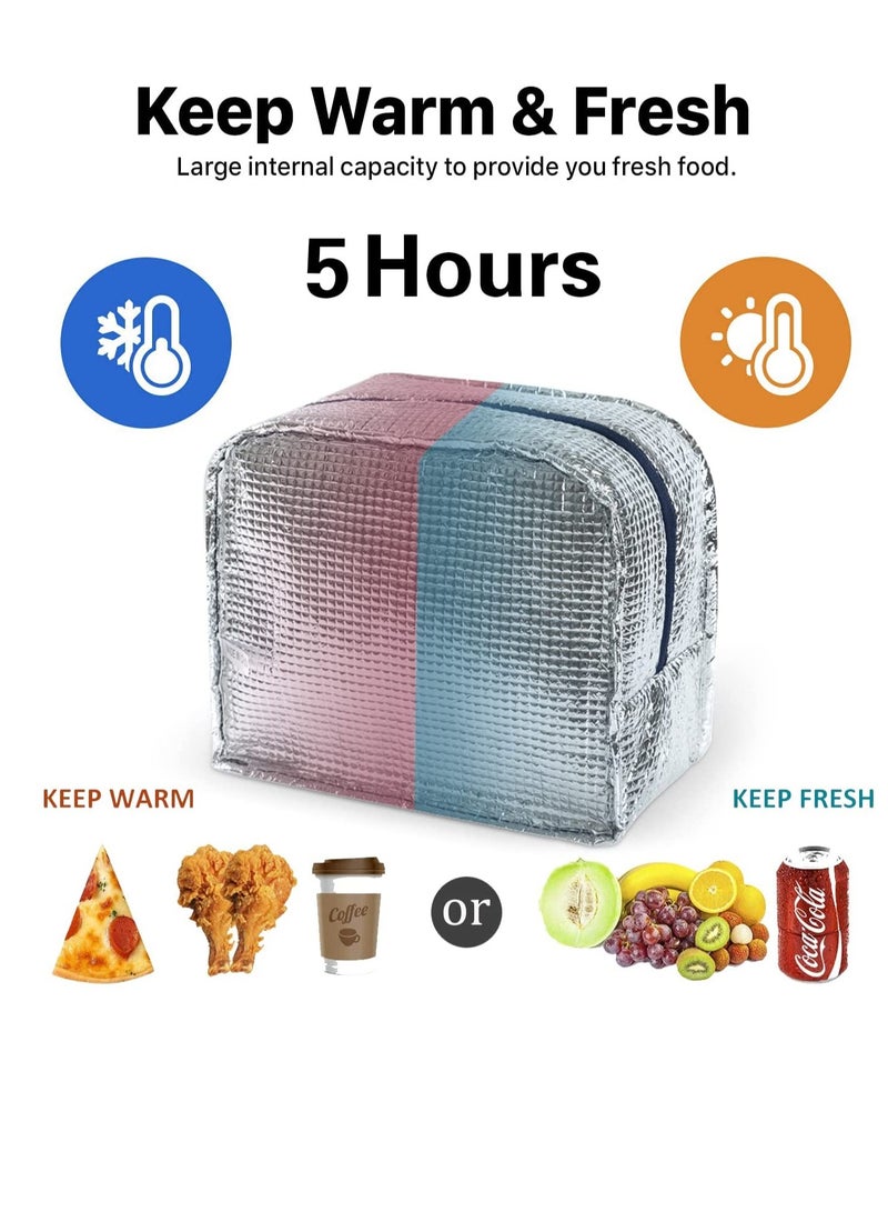 Lunch Bag, Tote Insulated Bag with Water resistant Soft Liner, Insulated Lunch Box Soft Cooler Cooling Tote for PicnicBoatingBeachFishingWorkSchoolOffice, Reusable Cooler Bag for Adult Men Women