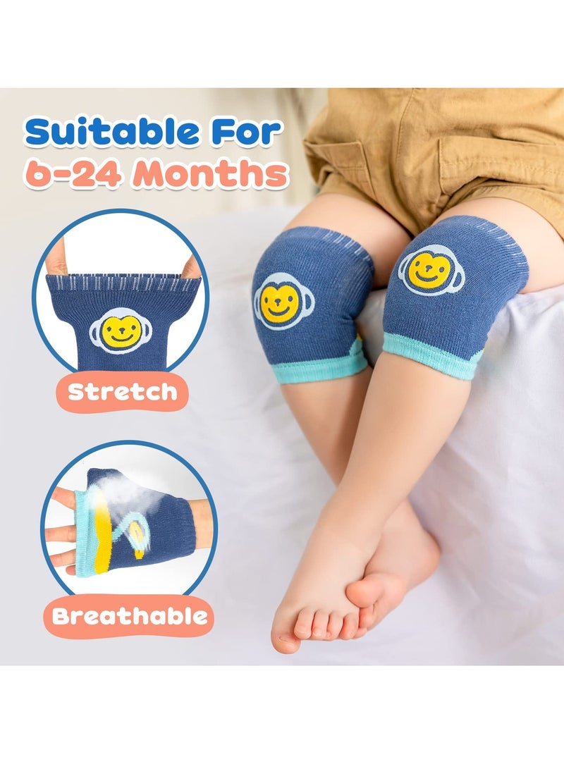 Baby Knee Pads for Crawling,6 Pairs Crawling Anti Slip Knee,Knee Protectors Unisex Babies Girl Boy Infant Toddlers Kneepads