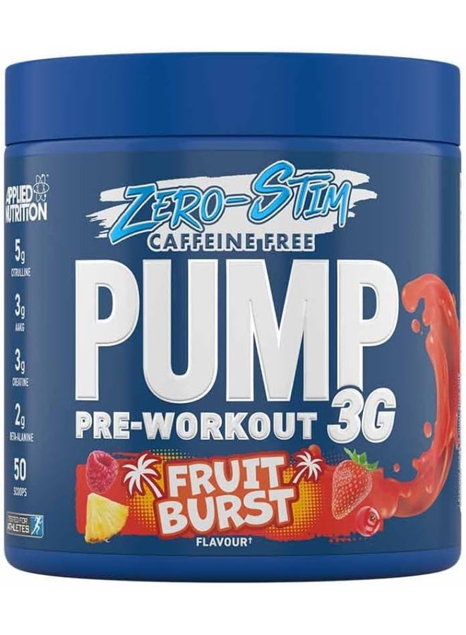 Pump Zero Pre Workout Zero Stim Caffeine Free Energy And Performance