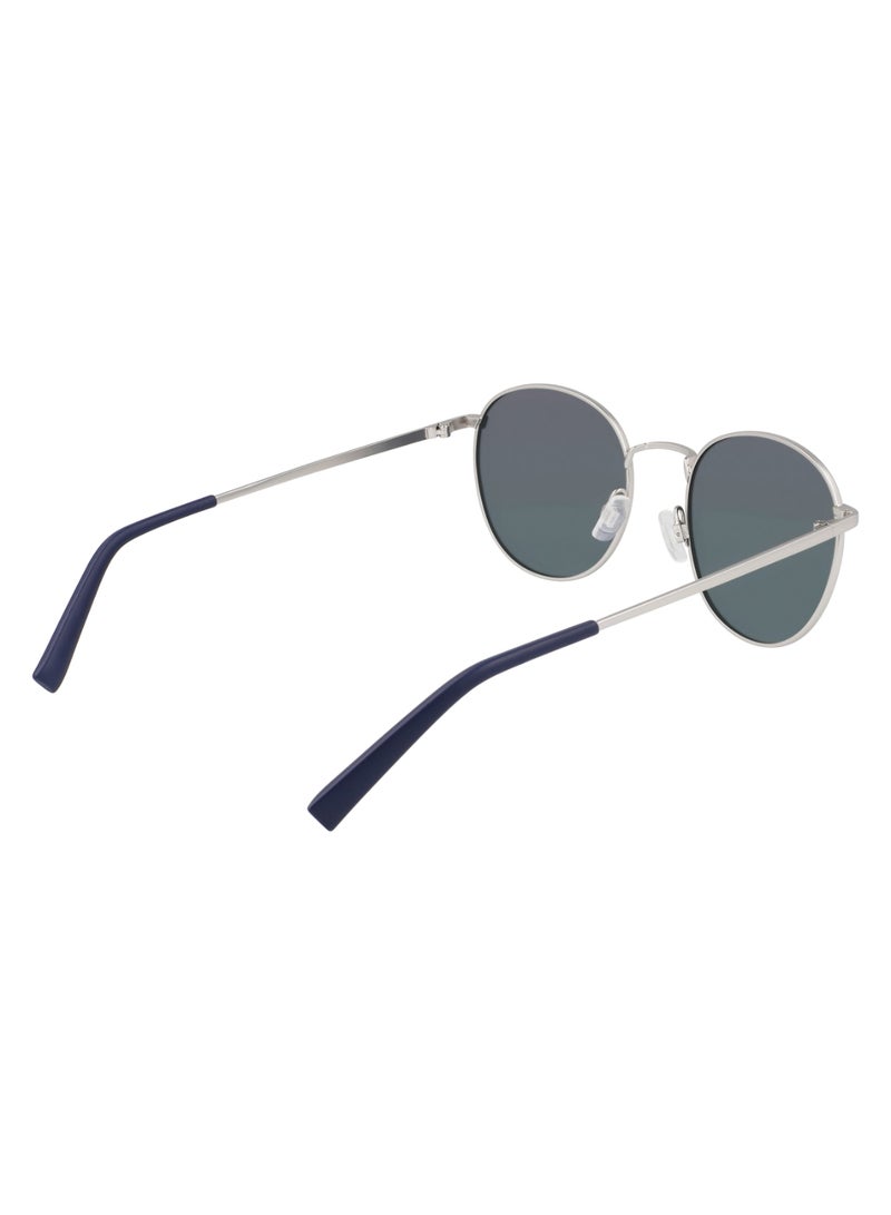 Unisex UV Protection Round Shape Metal Sunglasses N100SP-040-5120 - Lens Size: 51 - Matte Silver