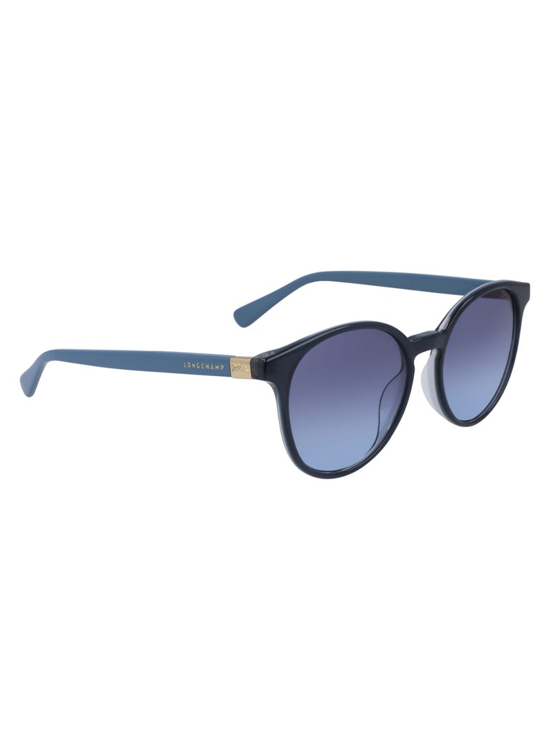 Women's UV Protection Acetate Sunglasses LO658S-424-5117 - Lens Size: 51 - Blue