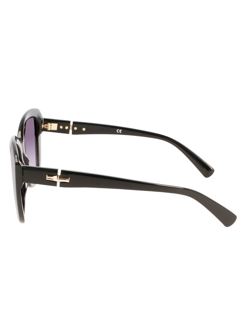 Women's UV Protection Butterfly Shape Acetate Sunglasses LO714S-001-5419 - Lens Size: 54 - Crystal Converse Blue